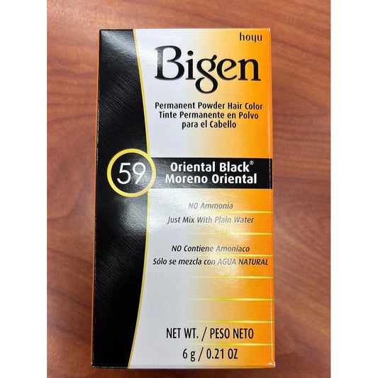 Bigen Permanent Powder Hair Color, Oriental Black 59