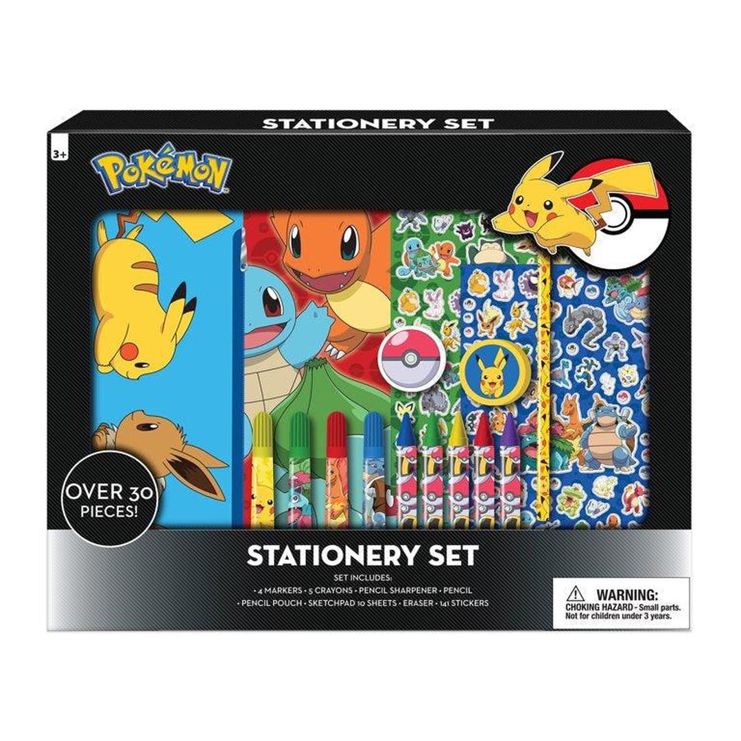 Innovative Designs Pokemon Kids Coloring Art and Sticker Set, 30 Pcs