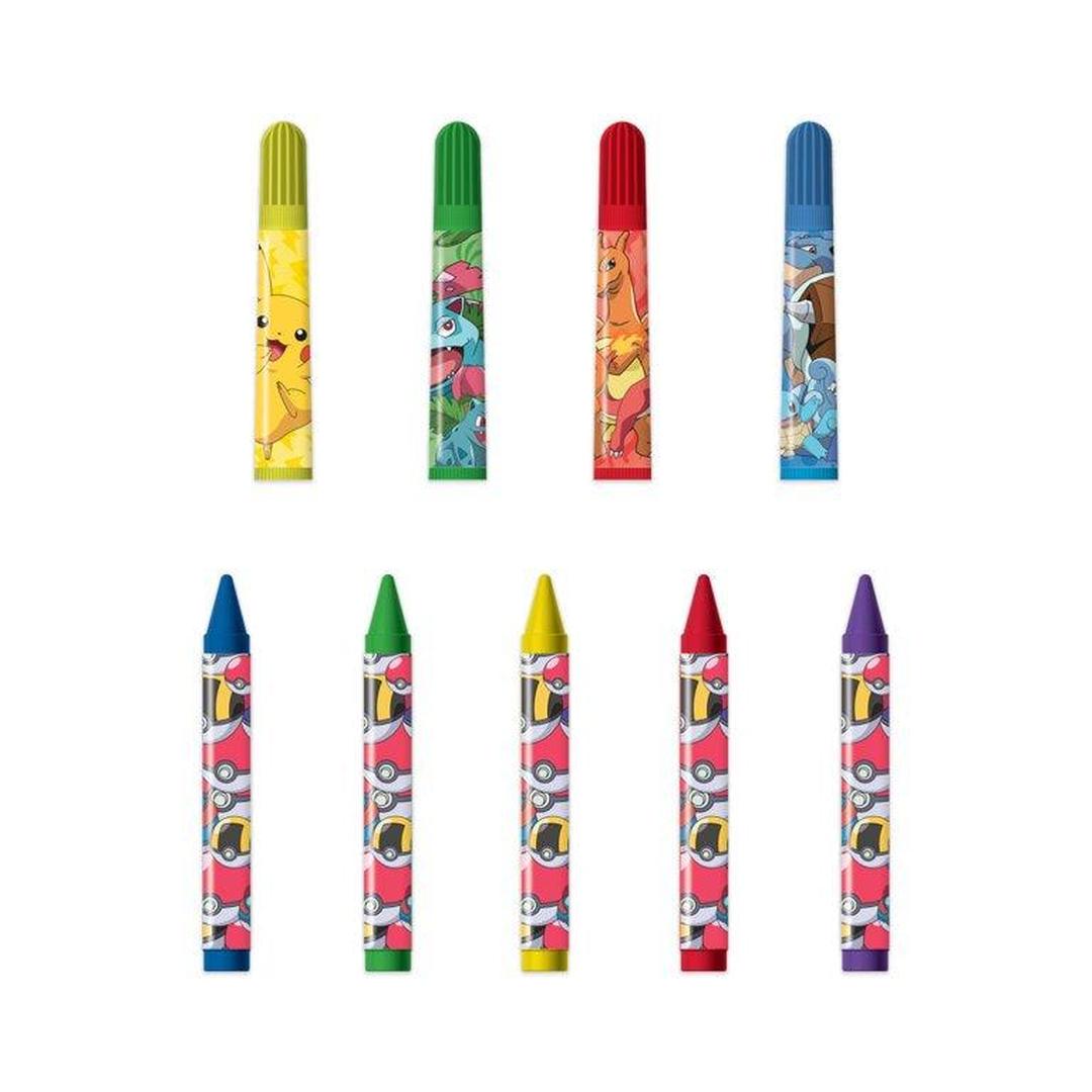 Innovative Designs Pokemon Kids Coloring Art and Sticker Set, 30 Pcs