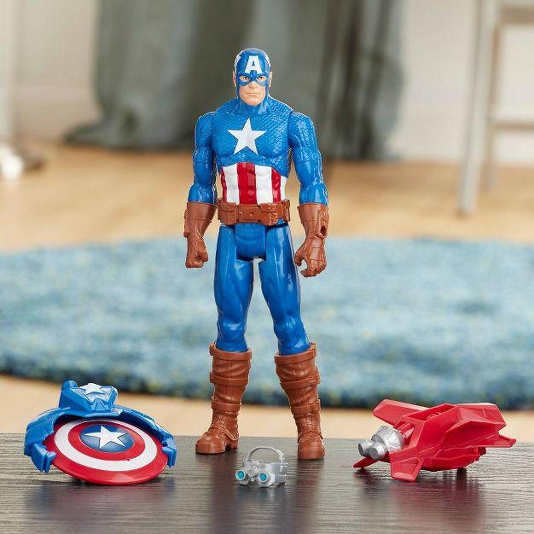 Avengers Marvel Titan Hero Series Blast Gear Captain America Action Figure