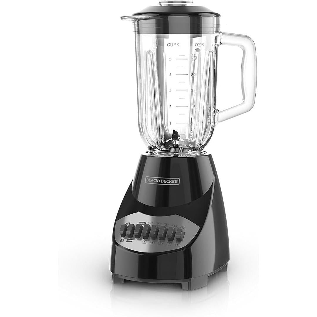 BLACK+DECKER 10-Speed Countertop Blender with 48oz Glass Jar