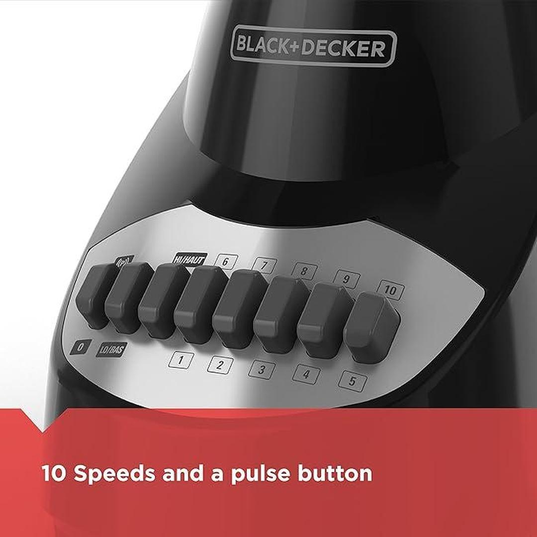 BLACK+DECKER 10-Speed Countertop Blender with 48oz Glass Jar