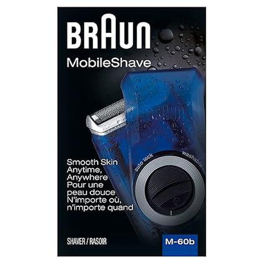 Braun Electric Razor for Men, M60b Mobile Electric Foil Shaver, Washable