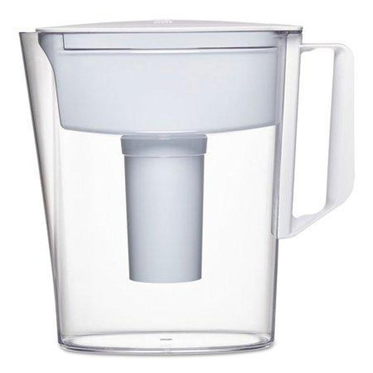 Brita Small 6 Cup Red Denali Water Filter Pitcher with 1 Brita Standard Filter