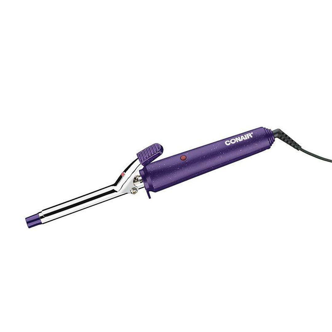 Conair Supreme Triple 0.5", 0.75", 1" Ceramic Spring Curling Iron, Purple, 3 Piece