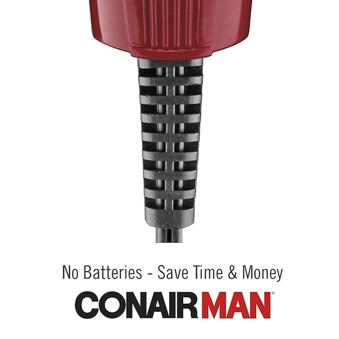 ConairMAN Beard Trimmer for Men Includes Nose and Ear Hair Trimmer