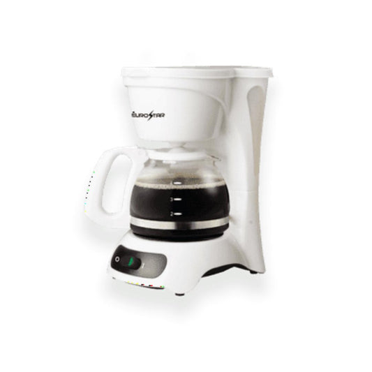 EUROSTAR 4-Cup Coffeemaker (WHITE)