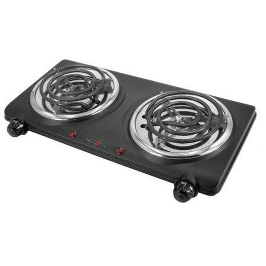 Eurostar ES202BK Double Burner, Black