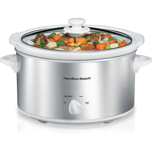 Hamilton Beach 4-Quart Slow Cooker with 3 Cooking Settings