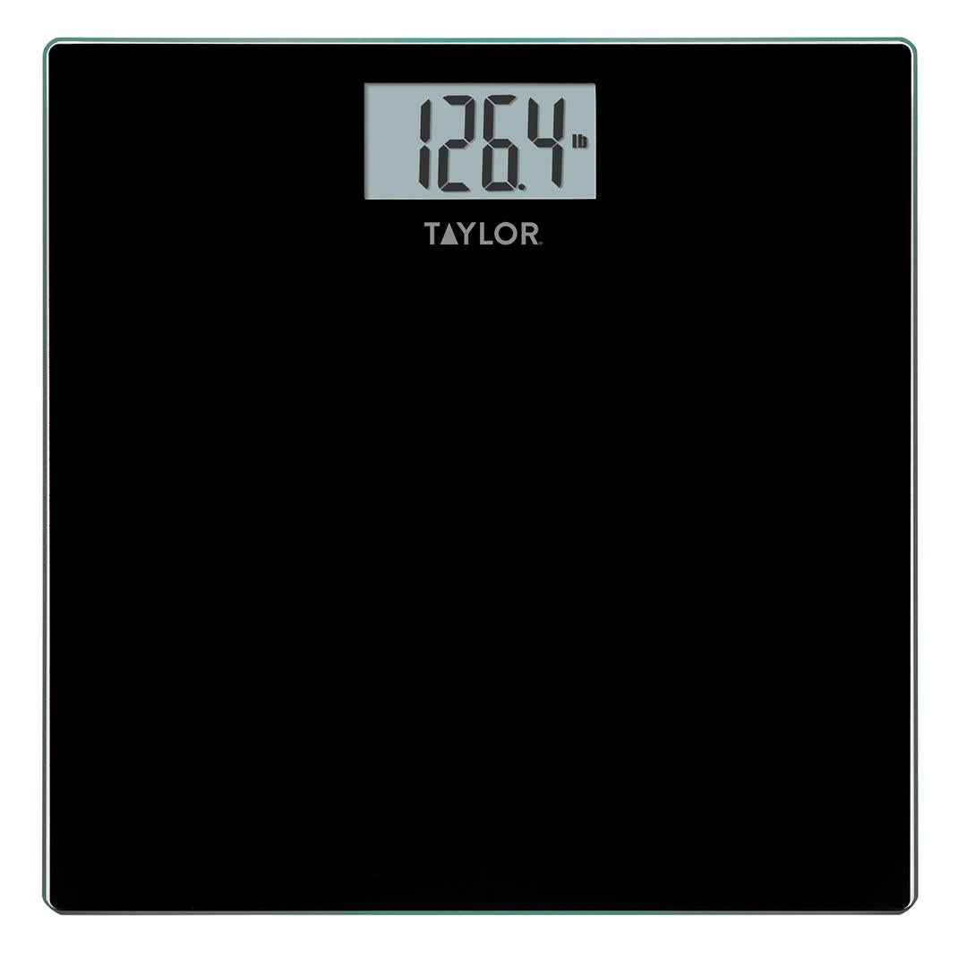 Taylor Digital Glass Bathroom Scale with Black Finish