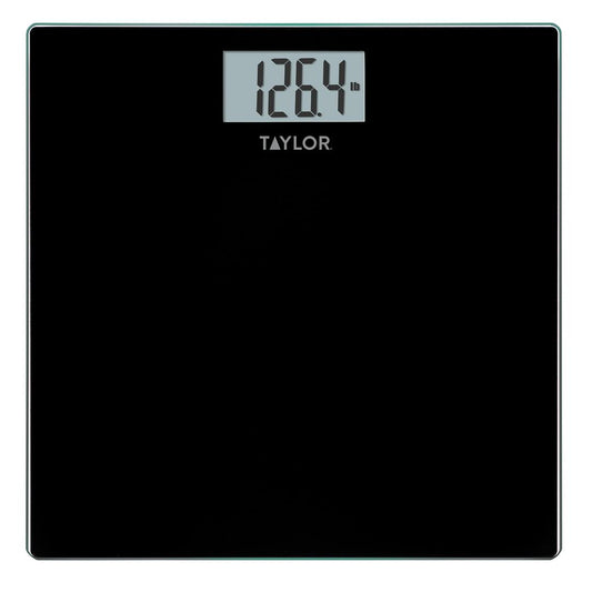 Taylor Digital Glass Bathroom Scale with Black Finish