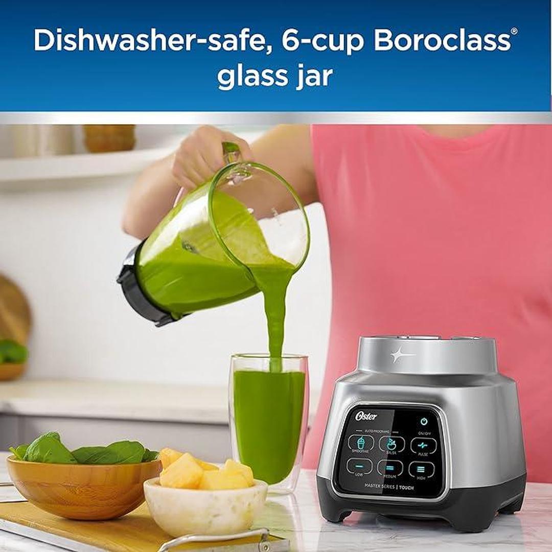 Oster Touchscreen Blender, 6-Speed, 6-Cup, Auto-program