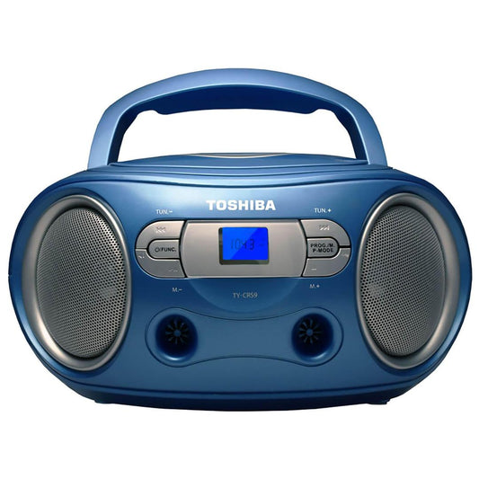 Toshiba TYCRS9BLUE Portable CD Boombox with AM/FM Radio - Blue