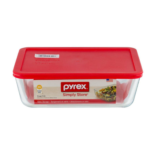 Pyrex Simply Store 11-Cup Rectangular Glass Food Storage Dish