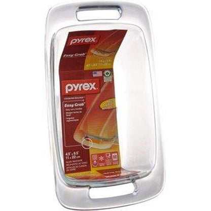 Pyrex Easy Grab Loaf Pan | Glass | Pack of 2 Dishes - 1.5 Quarts