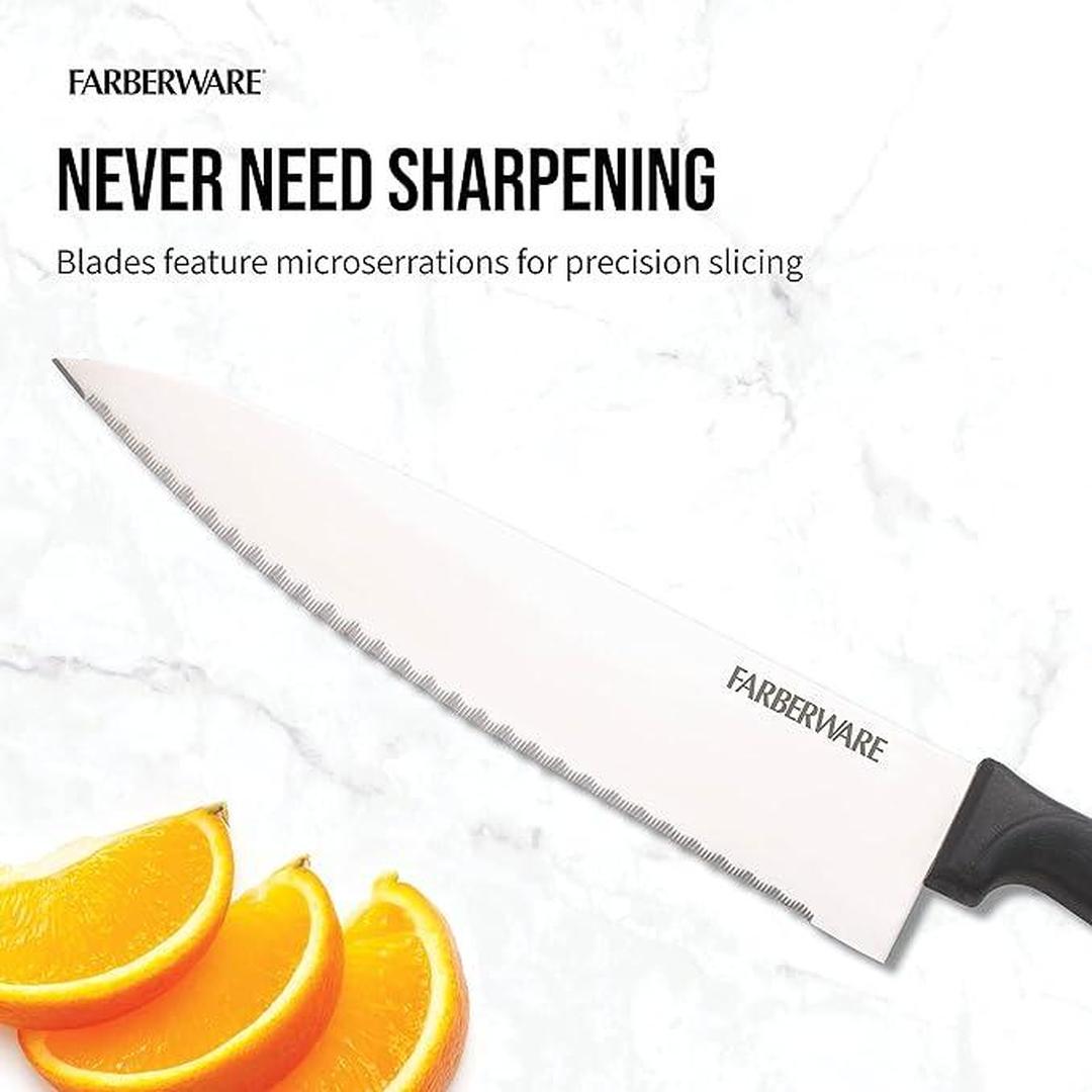 Farberware Never Needs Sharpening High-Carbon Stainless Steel Knife