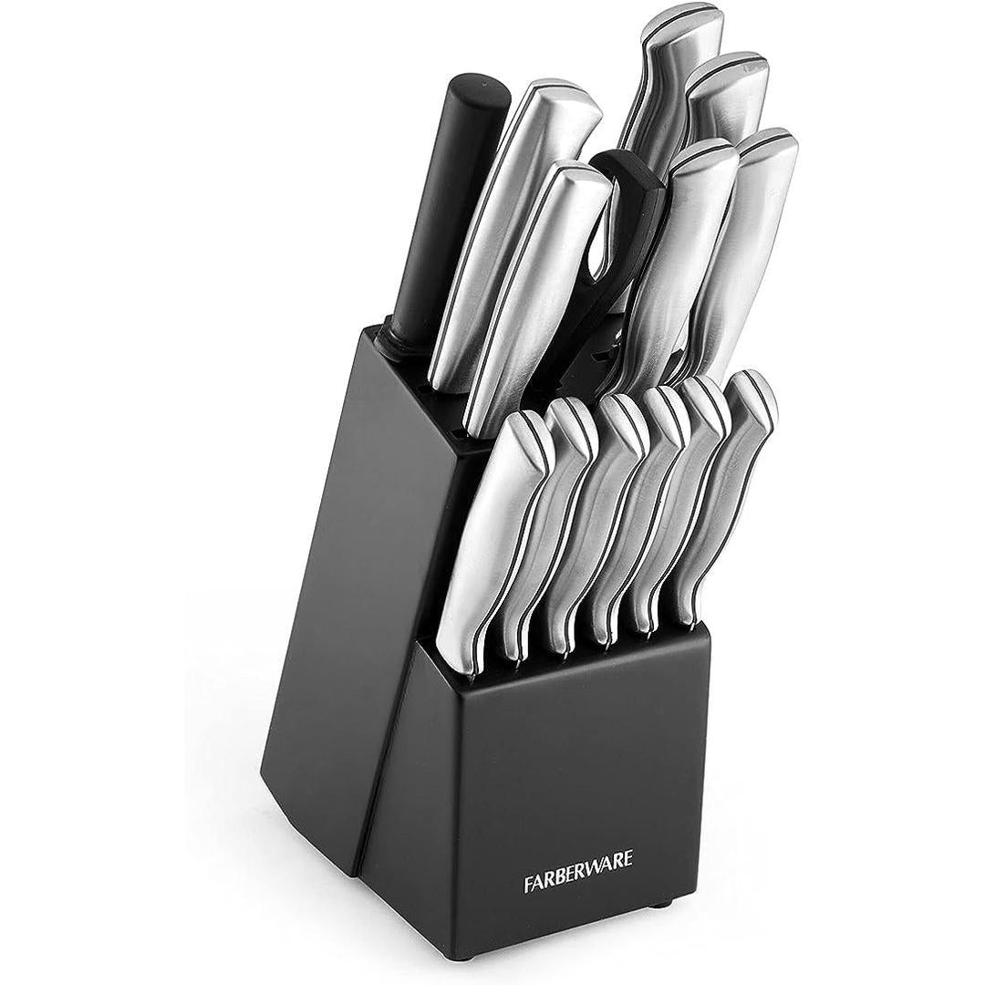 Farberware 5152497 15-Piece High-Carbon Stamped Stainless Steel