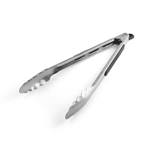 Farberware Professional Stainless Steel and Heat Resistant Nylon Locking Kitchen Tongs, 12-Inch