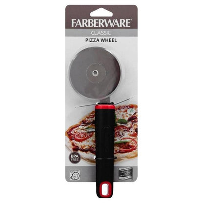 7.5 in. Black & Silver Plastic & Stainless Steel Pizza Wheel