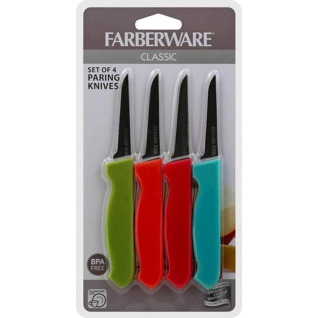Farberware 5215732 Stainless Steel Paring Knife Set, Set of 4