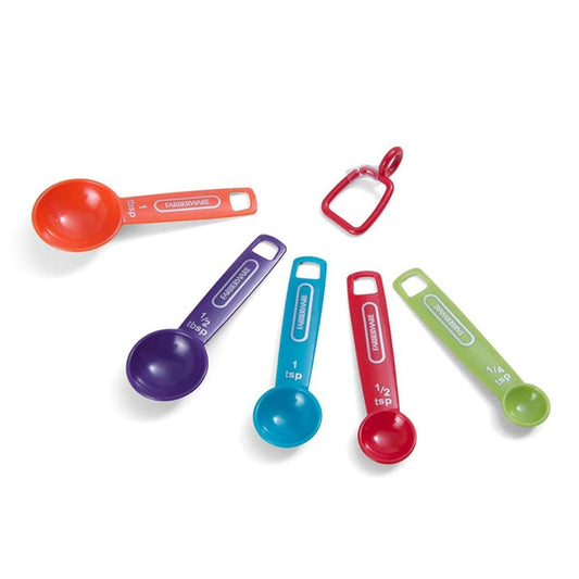 Lifetm 5216440 AST Measuring Spoons Assorted - 5 Piece - Pack of 3