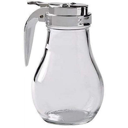 Great Credentials Glass Syrup Dispenser with Cast Zinc Top, 6-Ounce