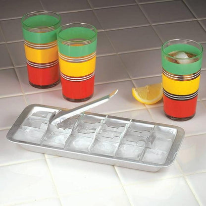 Fox Valley Traders Aluminum/Plastic 18-Cavity Ice Cube Tray Set of 2