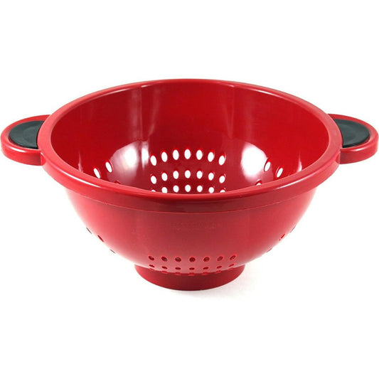 Farberware 5-Quart Soft Grips Colander, Red, 1-Piece