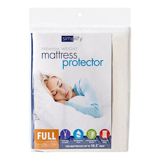 MATTRESS COVER ZIPPERED FULL PVC