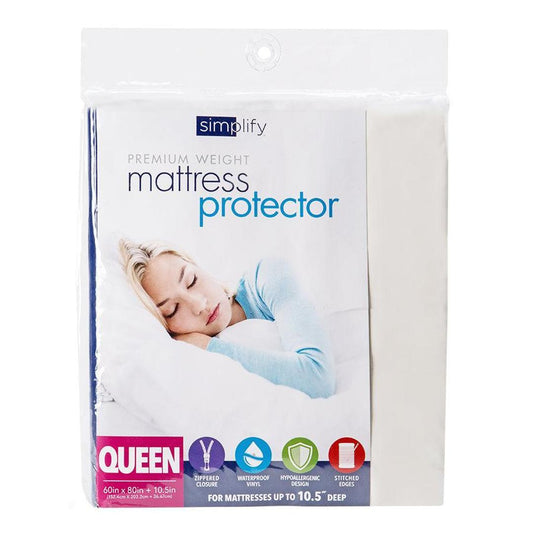 MATTRESS COVER ZIPPERED QUEEN PVC