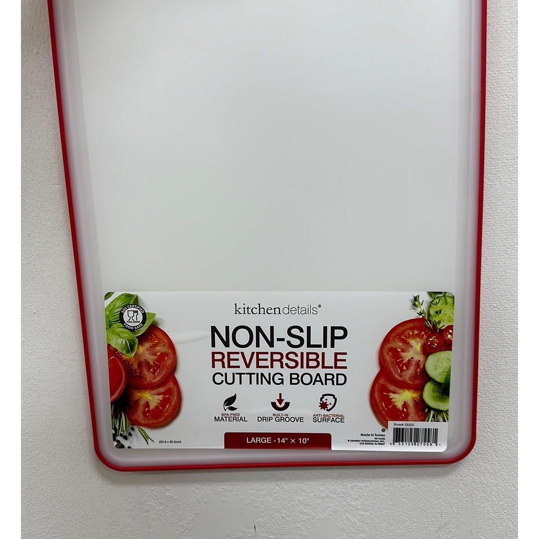 Non-Slip Cutting Board - Large 14x10 inch - Assorted