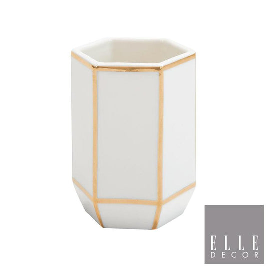 Art Deco Tumbler W Line - Gold