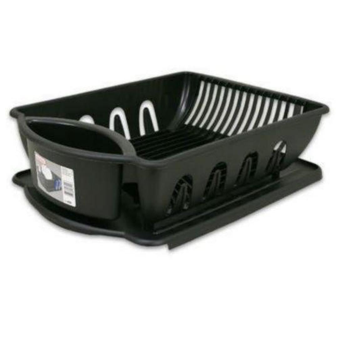 Sterlite Large Plastic Black Sink Drain Rack