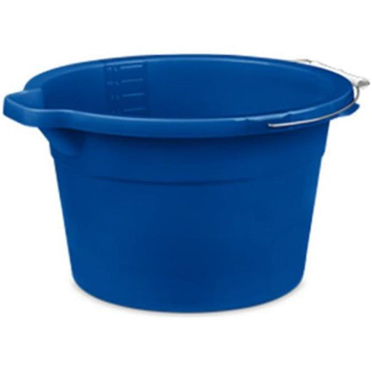 Sterilite 12 Qt. Spout Pail Plastic, Blue Morpho, 12 Pack