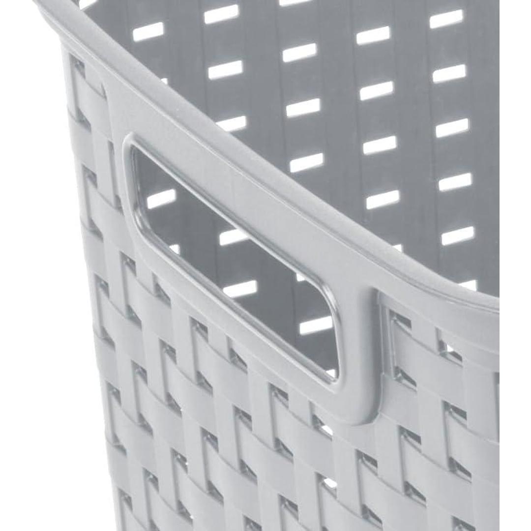 Sterilite Tall Plastic Weave Storage Basket