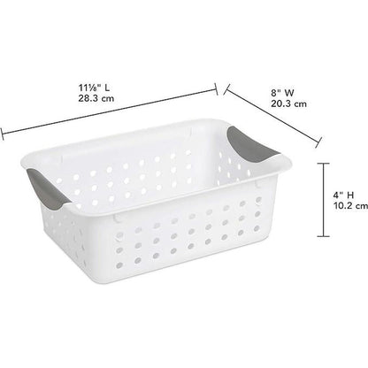 Sterilite Small Ultra Basket, Storage Bin to Organize Closets