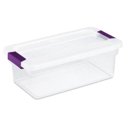 Sterilite 6 qt Clear Latch Storage Box