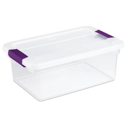 STERILITE 17531712 15-Quart ClearView Latch Box Storage Tote Containers