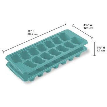 Sterilite Set of Two Ice Cube Trays Food Storage, Blue Atoll