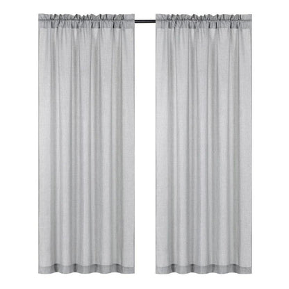 Gina Metallic Rod Pocket Window Panel and Valance Treatments, Silver