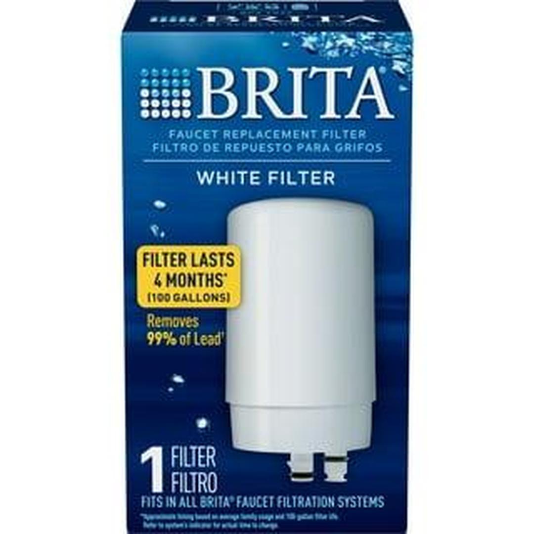 Brita White Tap Water Faucet Replacement Filter 1 Pack