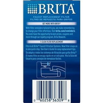 Brita White Tap Water Faucet Replacement Filter 1 Pack