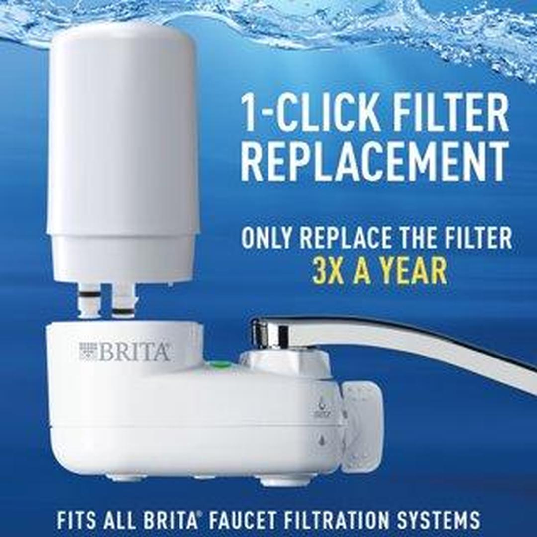 Brita White Tap Water Faucet Replacement Filter 1 Pack