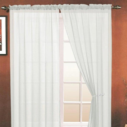 Elegant Sheila Beige Rod Pocket Panel - Timeless Style for Your Space (54" x 84")