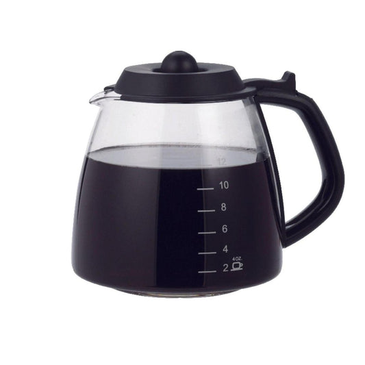  Universal 12-Cup Coffee Replacement Carafe - Heat-Resistant DURAN Glass - Easy to Clean