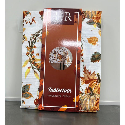 Enchant Your Table: L | R Pumpkin Patch Tablecloth - 60x84 Inches of Seasonal Splendor