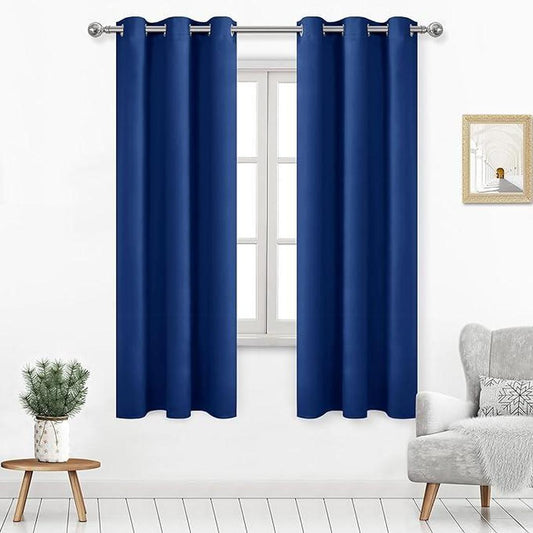 Jeannie Blue Blackout Grommet Panel - 54"x63" Window Treatment for Superior Light Control and Privacy