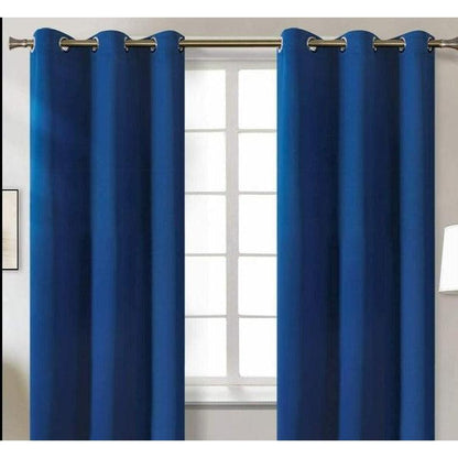 Jeannie Blue Blackout Grommet Panel - 54"x84" Window Treatment for Superior Light Control and Privacy