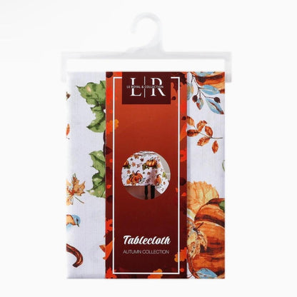 Compass Autumn Collection Tablecloth, Holiday Table Cover for elevating Every Meal with an elegant oblong design