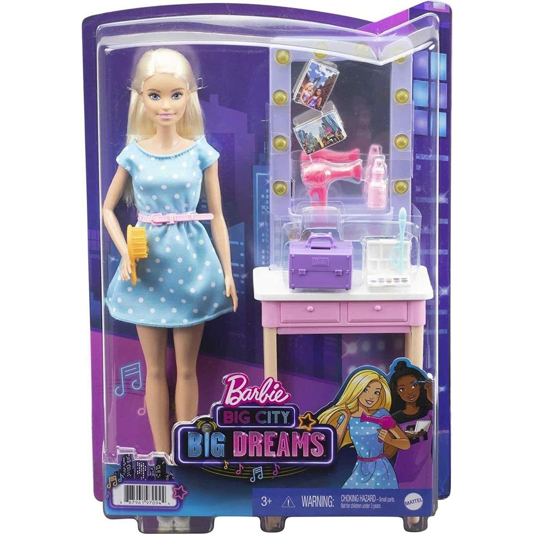Barbie Big City Big Dreams Malibu Doll Vanity Playset